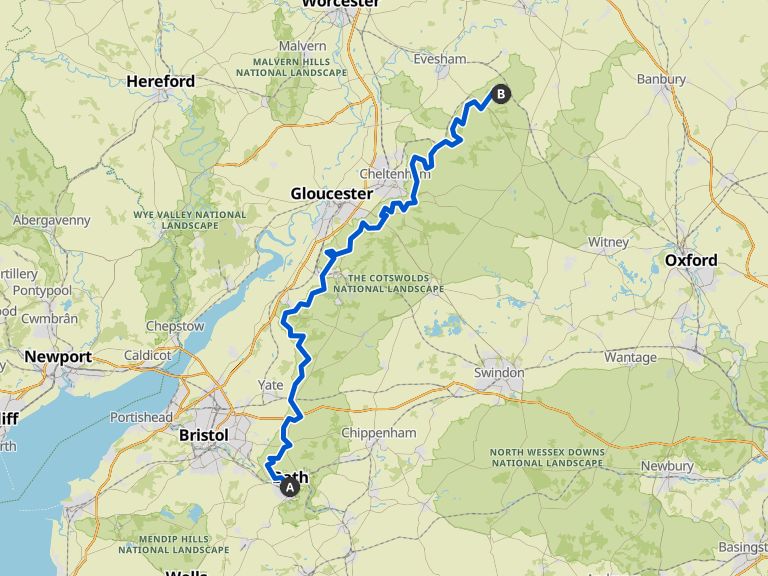 Cotswold Way wandeling Komoot
